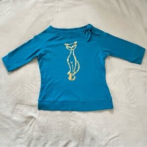 Chaser Teal Shirt with Pink Label